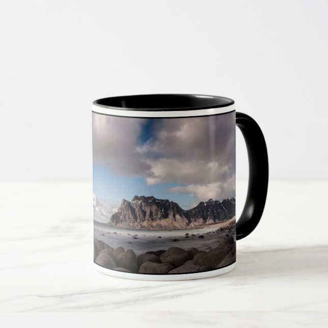 Uttakleiv Lofoten Norwegen Tasse (VorderseiteRechts)