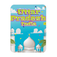 Uttar Pradesh Indian Travel Poster.
