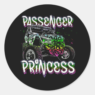 Utv Passagierprincess liebt Utv Sxs Riding Dirty Runder Aufkleber