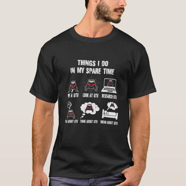 UTV Sxs Dinge, die ich in meiner Freizeit Türen Ju T-Shirt (Vorderseite)