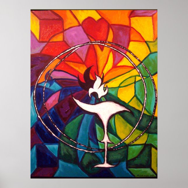 UU Chalice LARGE ART POSTER Unitarist Universalist (Vorne)