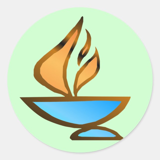 UU Chalice Runder Aufkleber (Vorderseite)