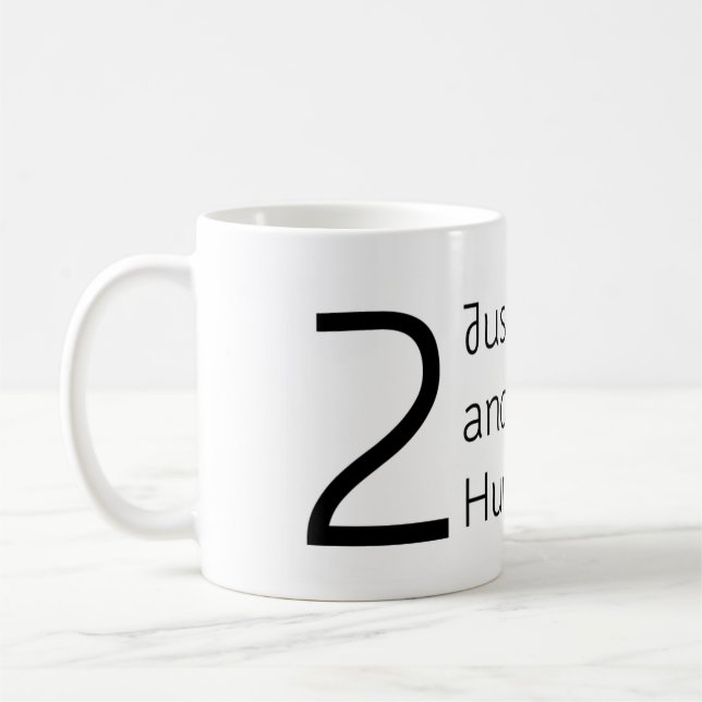 UU zweites Prinzip-Tasse Kaffeetasse (Links)