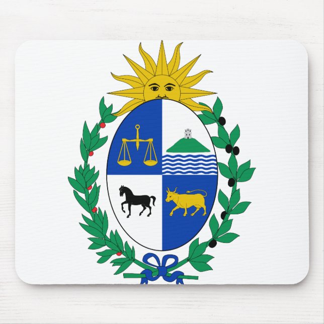 Uuguayemblem Mousepad (Vorne)