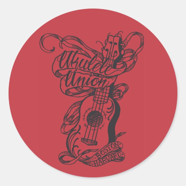 UUoB/H 3"-Aufkleber: Tattoo-Design Runder Aufkleber (Vorderseite)