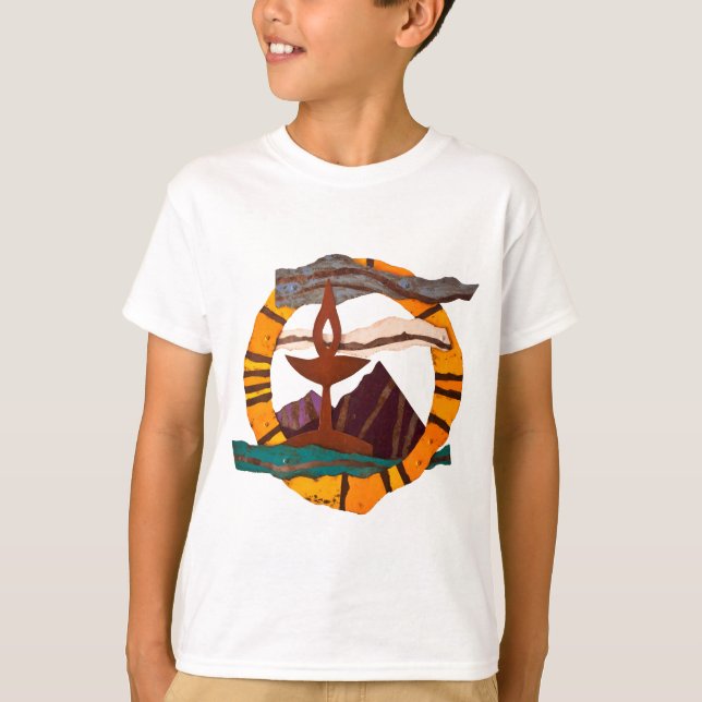 UUSS Chalice, unitarisches universalistisches, UU, T-Shirt (Vorderseite)