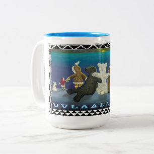 "Uvlaalautaq" Inupiaq-Tasse Zweifarbige Tasse