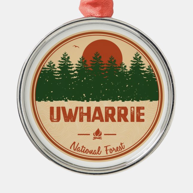 Uwharare National Forest Ornament Aus Metall (Vorne)
