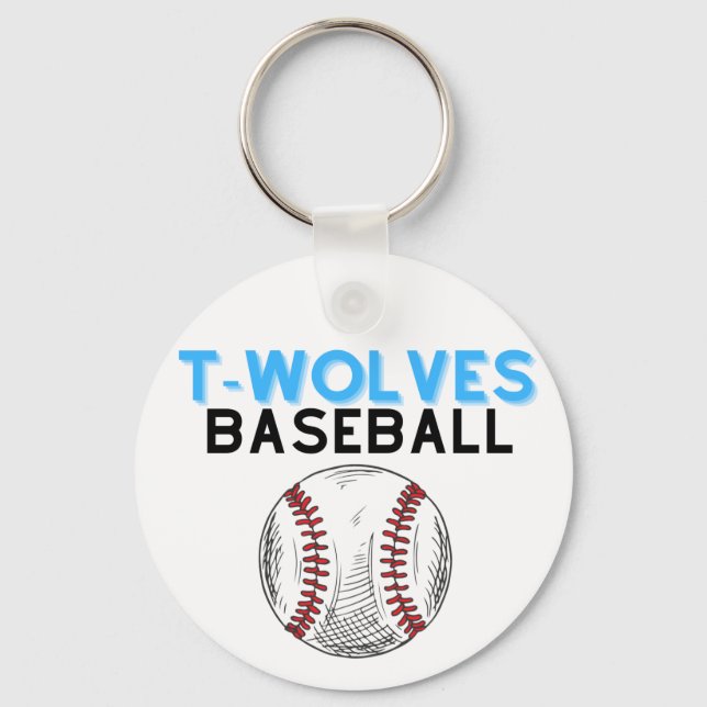 Uwharrie Timberwolves Baseball Keychain Schlüsselanhänger (Vorderseite)