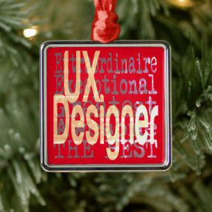 UX Designer Extraordinator Ornament Aus Metall