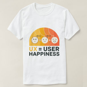 Ux ist das Glück des Benutzers Funny Ui/Ux Designe T-Shirt