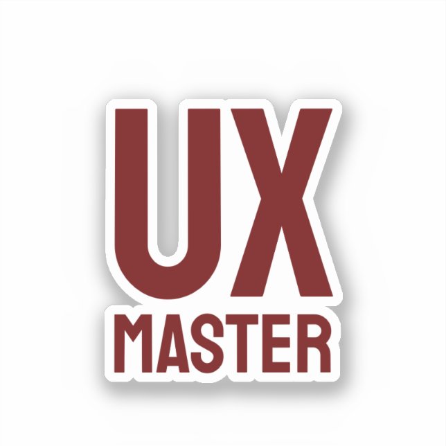 UX Master Aufkleber (Vorderseite)