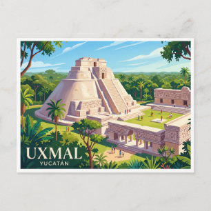 Uxmal Mérida Mexiko Postkarte