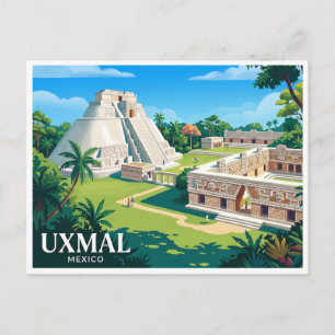 Uxmal Muna Mexiko Postkarte