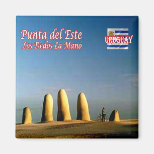 UY004 URUGUAY, Punta del Este Fingers Hand, Kühlsc Magnet