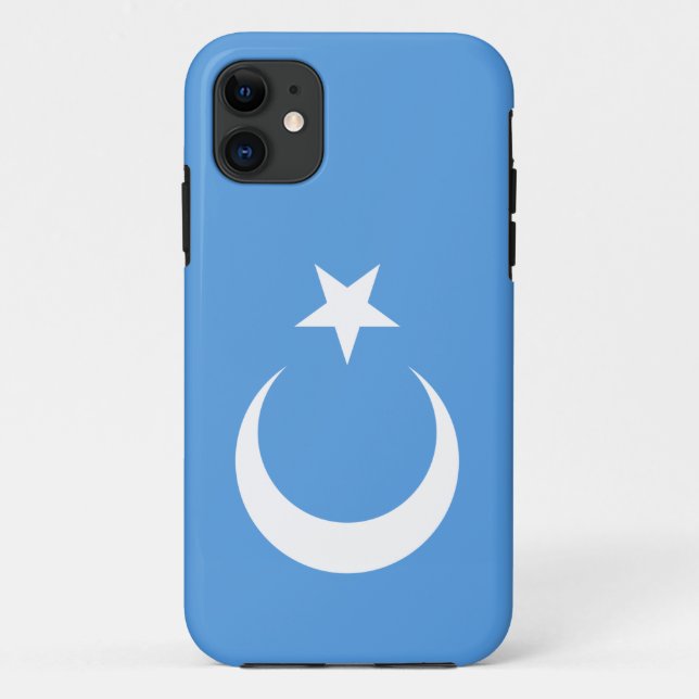 Uyghur/Ostturkestan-Flagge Case-Mate iPhone Hülle (Rückseite)
