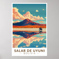 Uyuni-Salzfläche Bolivien Motorrad-Reise Kunst