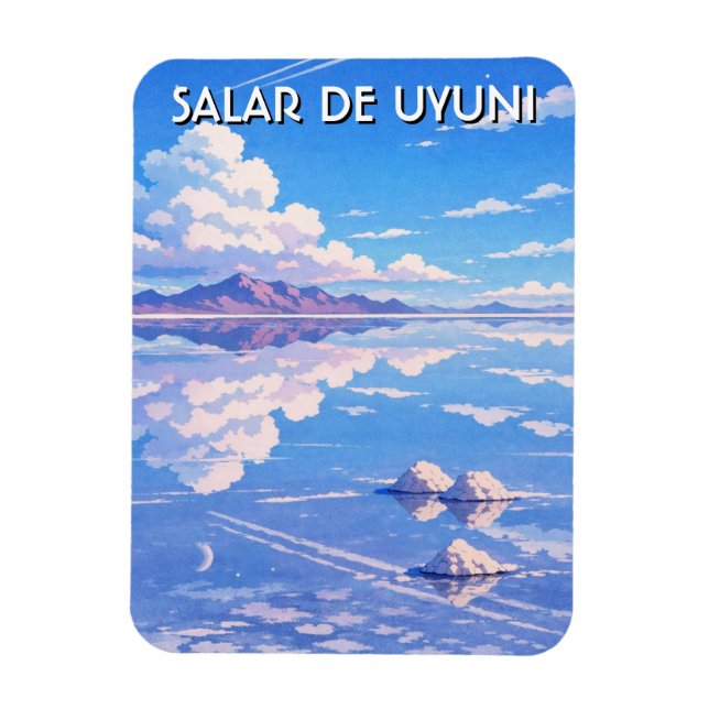 Uyuni-Salzfläche Salar De Uyuni Magnet (Vertikal)