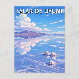 Uyuni-Salzfläche Salar de Uyuni Postkarte