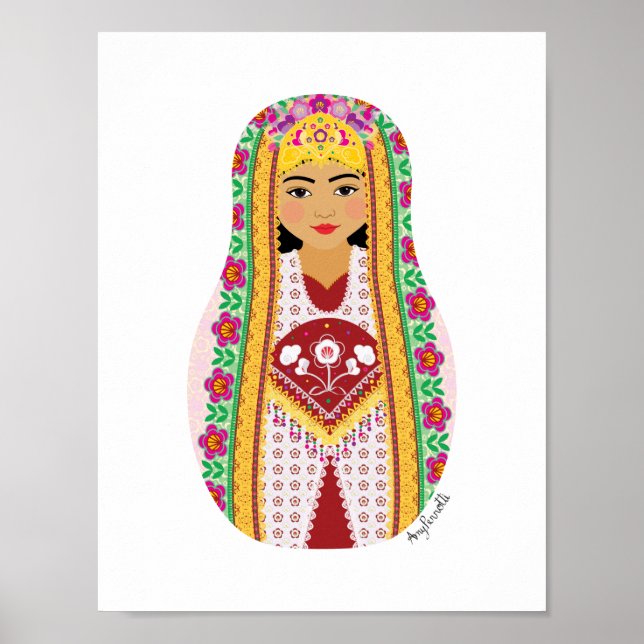 Uzbek Matryoshka Poster (Vorne)