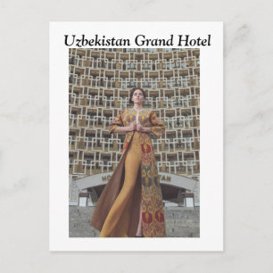 UZBEKISTAN HOTEL POSTKARTE
