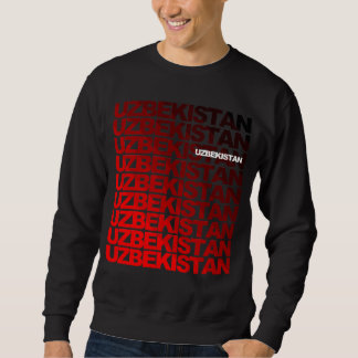 UZBEKISTAN_red-bl Sweatshirt