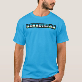 UZBEKISTAN Special Customizable Black Tourist T-Shirt
