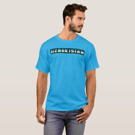 UZBEKISTAN Special Customizable Black Tourist T-Shirt