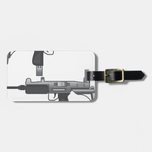 Uzi Gewehrvektor Gepäckanhänger