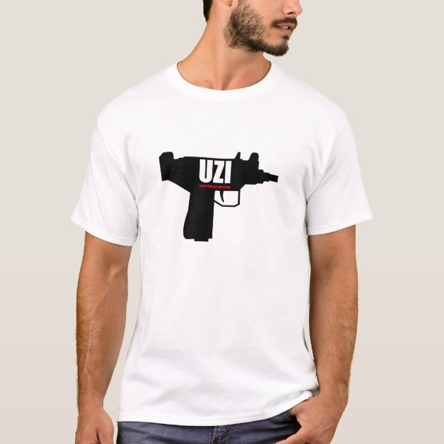 UZI - Israel-Militär-Industrien T-Shirt (Vorderseite)
