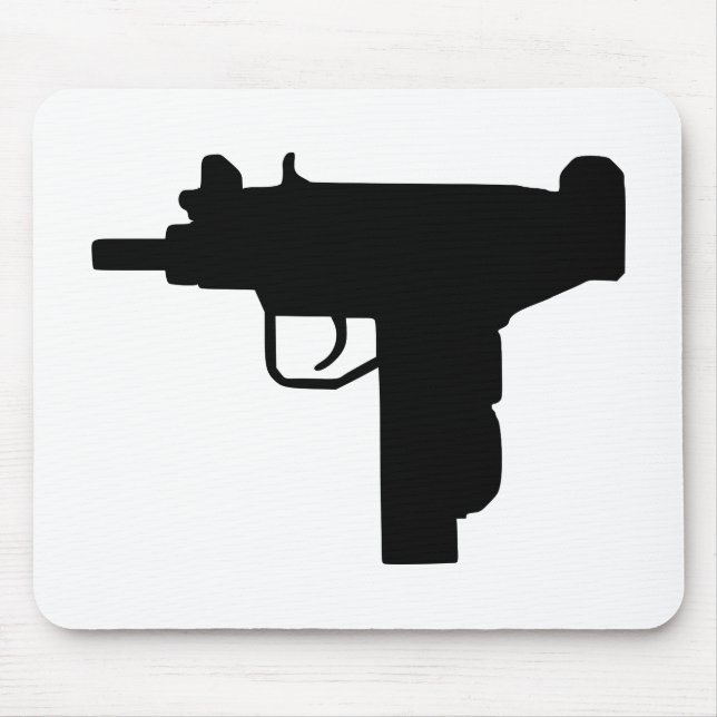 Uzi - Waffe Mousepad (Vorne)
