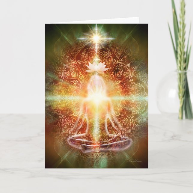 V059 Lotus Meditator Karte (Vorderseite)