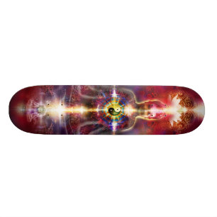 V074 wachen Buddha-Drachen auf Skateboard