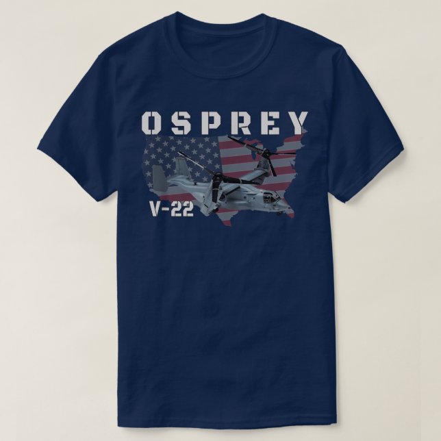 V22 Militärhubschrauber von Osprey Tiltrotor  T-Shirt (Design vorne)