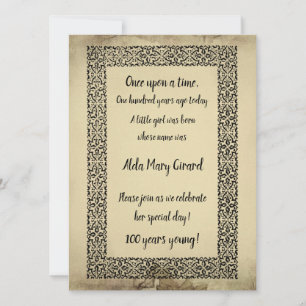 V2 Antique Märchenbuch 100. Geburtstag Centenarian Karte