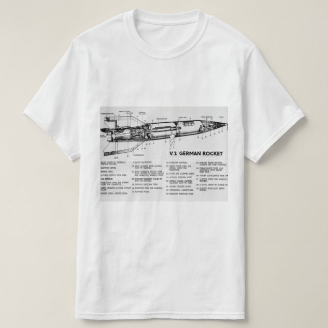 V2 Rocket T-Shirt (Design vorne)