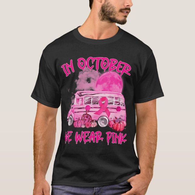 V2DJ Schulbusfahrer Leopard Brustkrebs T-Shirt (Vorderseite)