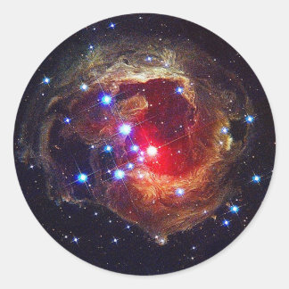 V838 Monocerotis Stern NASA Runder Aufkleber