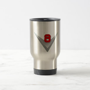 V8-Logo Reisebecher