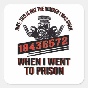 V8 Motor Lüfterwagenpistole mit 8 Zylinder Mechani Quadratischer Aufkleber