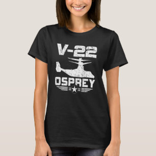 V 22 MV 22 CMV 22B Osprey SVTOL Luftfahrzeug Distr T-Shirt