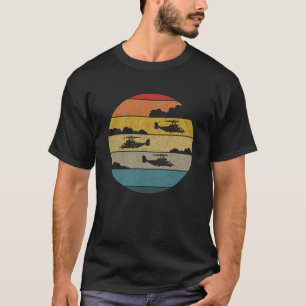 V-22 Osprey Retro Sunset Helicopter Flying Osprey T-Shirt
