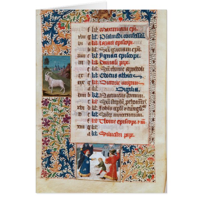 V.25-3 Fol.12v der Monat Dezember (Vorne)