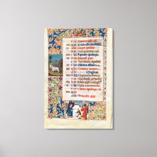 V.25-3 Fol.12v der Monat Dezember Leinwanddruck