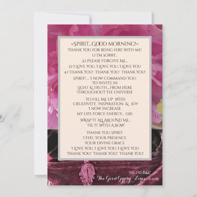 V.4 SPIRITT GUT MORNING! Inspiration und Freude Dankeskarte (Vorderseite)