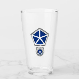 V (5.) gepanzerter Korps - aufgenähter Aufnäher Glas