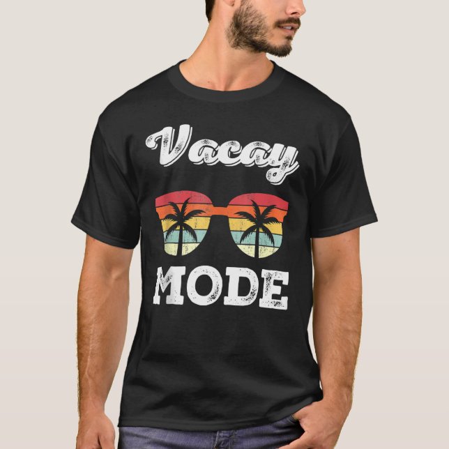 V acay Mode Sonnenbrille Retro S ummer B jeden V A T-Shirt (Vorderseite)