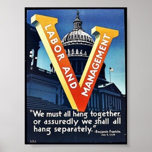 V Arbeit und Management Poster