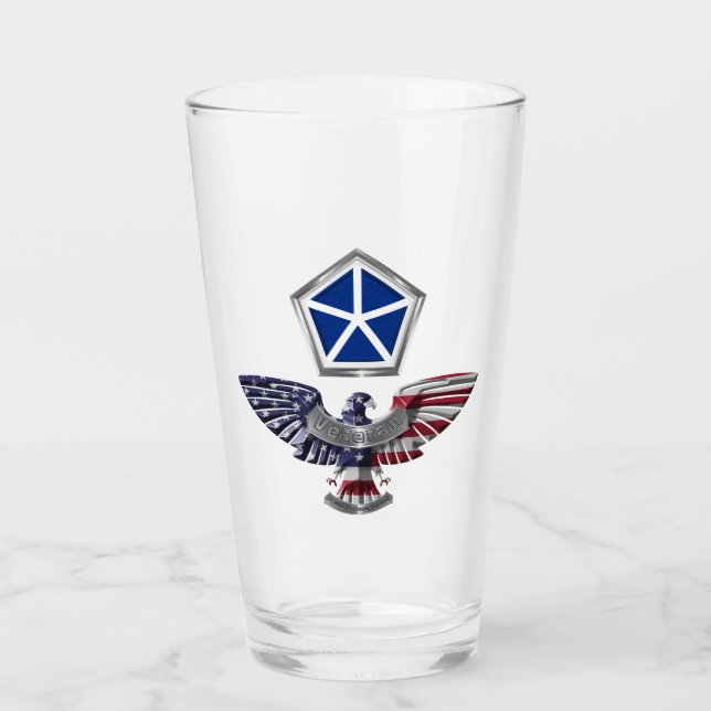 V Armored Corps Eagle with Patch Glas (Vorderseite)