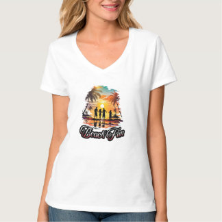 V-Ausschnitt T-Shirt